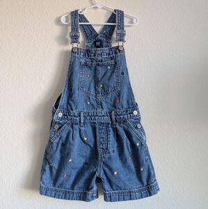 Gap Kids Floral Shortalls Large